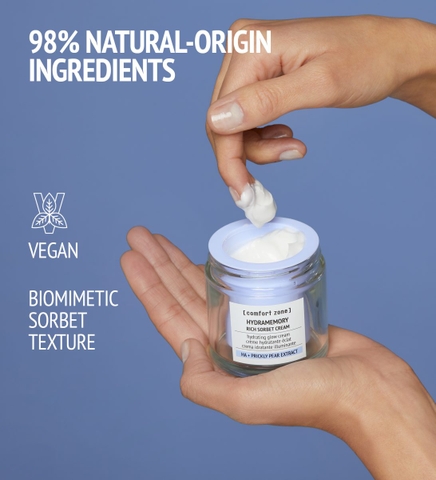 COMFORT ZONE HYDRAMEMORY RICH SORBET CREAM: Kem Dưỡng Ẩm Đậm Đặc, Tăng Cường Độ Ẩm & Làm Sáng Da