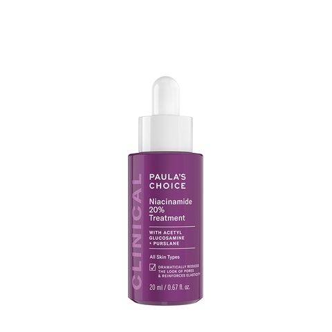 PAULA'S CHOICE NIACINAMIDE 20% TREATMENT: Tinh Chất Thu Nhỏ Lỗ Chân Lông & Sáng Mịn Bề Mặt Da