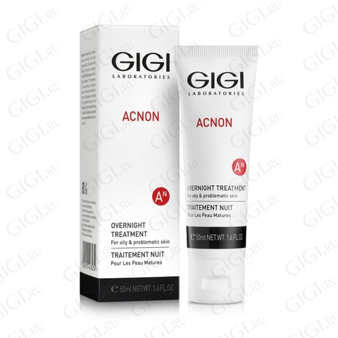 GIGI ACNON OVERNIGHT TREATMENT / KEM DƯỠNG BAN ĐÊM HỖ TRỢ TRỊ MỤN, TÁI TẠO MÔ, NGĂN NGỪA HÌNH THÀNH SẸO VÀ MỤN  