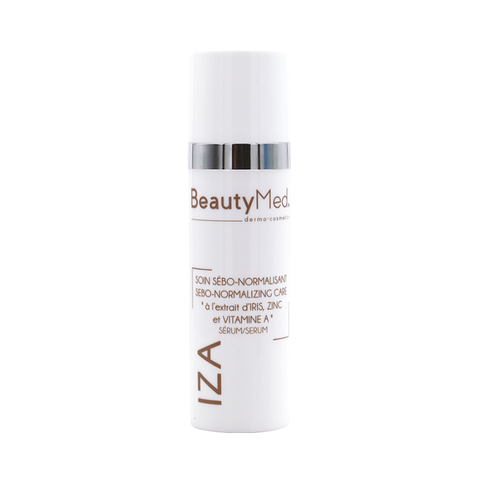 BEAUTYMED IZA SOIN SEBO - NORMALIZING CARE RIS ZINC VITA A SERUM: Giải Pháp Kiềm Dầu, Giảm Mụn Tối Ưu với Phức Hợp Iris, Zinc & Vitamin A