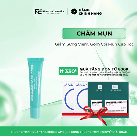 GERMAINE DE CAPUCCINI PUREXPERT ROLL-ON SPOT SOS SOLUTION: Chấm Mụn Giảm Sưng Viêm, Gom Cồi Mụn Cấp Tốc