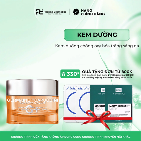 GERMAINE DE CAPUCCINI TIMEXPERT RADIANCE C+: Kem Dưỡng Chống Oxy Hóa, Làm Sáng Da, Mờ Thâm Nám