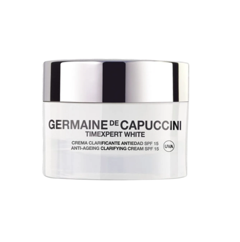 GERMAINE DE CAPUCCINI TIMEXPERT WHITE CLARIFYING CREAM SPF 15: Kem Dưỡng Làm Sáng, Mờ Nám, Chống Lão Hóa