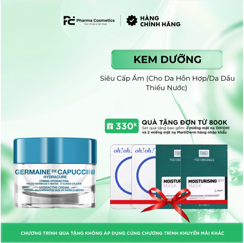 GERMAINE DE CAPUCCINI PROLONGED HYDRATION FACIAL CREAM: Kem Dưỡng Siêu Cấp Ẩm (Cho Da Hỗn Hợp/Da Dầu Thiếu Nước)
