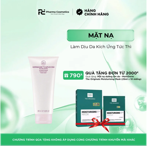 GERMAINE DE CAPUCCINI SO DELICATE INTENSE RELIEF MASK (SPA SIZE 200ML): Mặt Nạ 