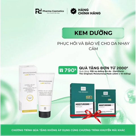 LAB BIOTICS_DERMAL RELIEF CREAM / KEM DƯỠNG PHỤC HỒI VÀ BẢO VỆ CHO DA NHẠY CẢM