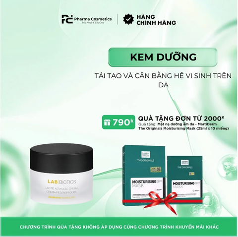 LAB BIOTIC_LACTIS ADVANCED CREAM / KEM TÁI TẠO VÀ CÂN BẰNG HỆ VI SINH TRÊN DA