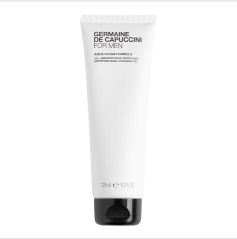GERMAINE DE CAPUCCINI FOR MEN AQUA CLEAN FORMULA GEL: Gel Rửa Mặt Cho Nam Sạch Sâu, Kiềm Dầu, Mát Lạnh