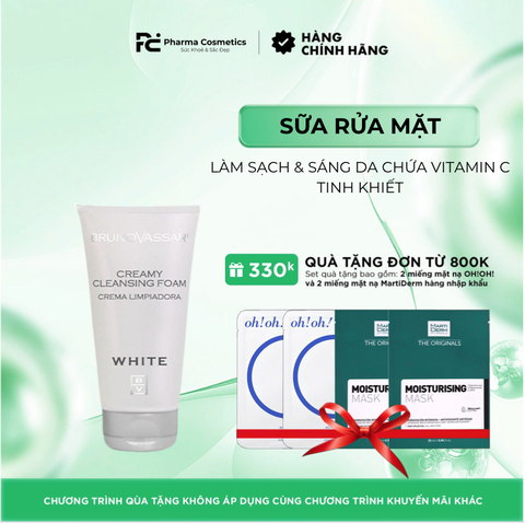 WHITE_CREAMY CLEANSING FOAMING / SỮA RỬA MẶT LÀM SẠCH & SÁNG DA CHỨA VITAMIN C TINH KHIẾT