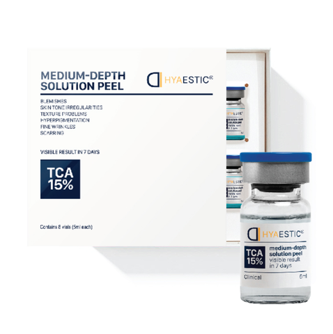 HYAESTIC MEDIUM-DEPTH SOLUTION PEEL TCA 15% - Bộ Peel Sinh Học Tái Tạo Da Tác Động Sâu