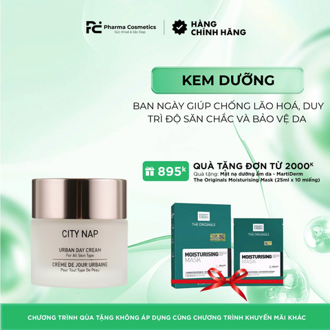 GIGI CITY NAP URBAN DAY CREAM / KEM DƯỠNG BAN NGÀY GIÚP CHỐNG LÃO HOÁ, DUY TRÌ ĐỘ SĂN CHẮC VÀ BẢO VỆ DA 