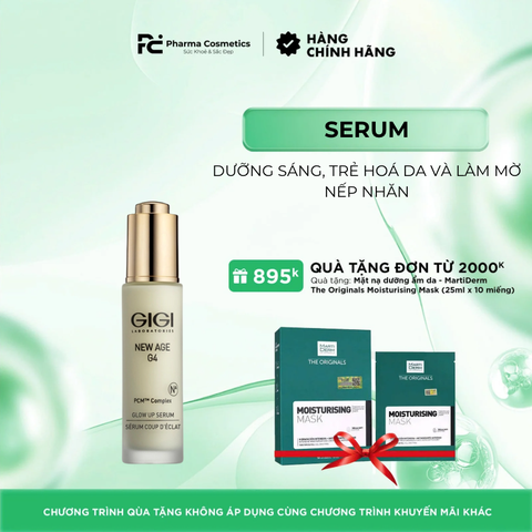GIGI NEW AGE G4 GLOW UP SERUM / SERUM DƯỠNG SÁNG, TRẺ HOÁ DA VÀ LÀM MỜ NẾP NHĂN 30ML