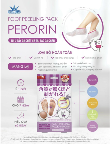 FOOT PEELING PACK PERORIN: Tái Tạo Làn Da Chân Mịn Màng & Khỏe Mạnh