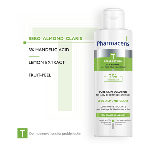 Pharmaceris T Sebo-Almond-Claris: Giải Pháp Làm Sạch Sâu, Kháng Khuẩn & Ngăn Ngừa Mụn Chuyên Biệt