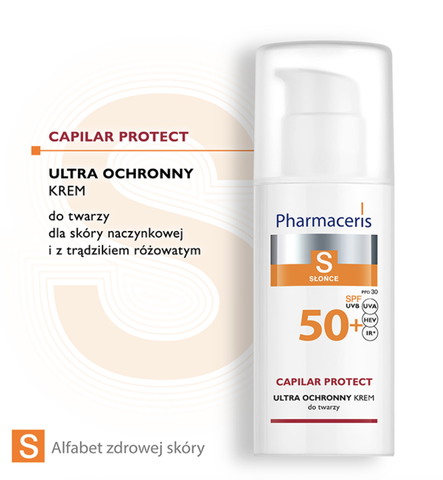 Pharmaceris S Capilar Protect SPF 50+: Kem Chống Nắng Ultra Cho Da Mao Mạch & Trứng Cá Đỏ
