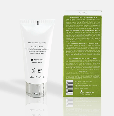 Atache C Vital Hidroprotective & Antioxidant Gel: Gel Dưỡng Ẩm Kiềm Dầu & Chống Oxy Hóa Chuyên Sâu