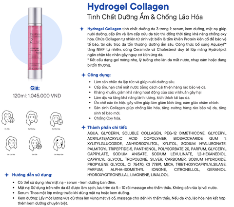 ProfiDerm Hydrogel Collagen – Tinh Chất 3 Trong 1 Cấp Ẩm, Phục Hồi & Trẻ Hóa Da