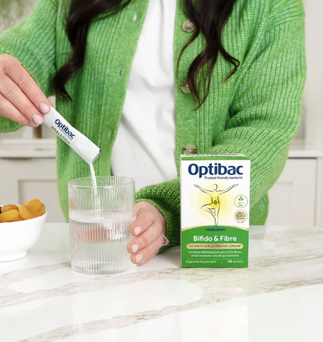 Optibac Bifido & Fibre – Men Vi Sinh Bổ Sung Lợi Khuẩn & Chất Xơ Tự Nhiên Giảm Táo Bón