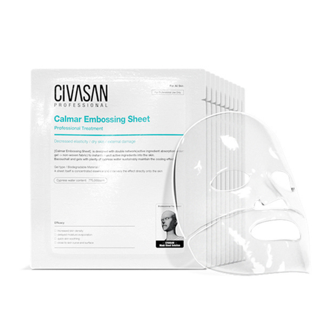 CIVASAN CALMAR EMBOSSING SHEET / MẶT NẠ LÀM DỊU VÀ PHỤC HỒI DA TỨC THÌ 