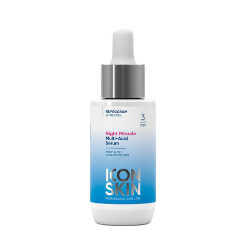 ICON SKIN NIGHT MIRACLE MURRITI - ACID SERUM / TINH CHẤT TÁI TẠO DA BAN ĐÊM 