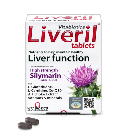 VITABIOTICS LIVERIL / VIÊN UỐNG GIẢI ĐỘC GAN, HỖ TRỢ BỆNH LÍ VỀ GAN 