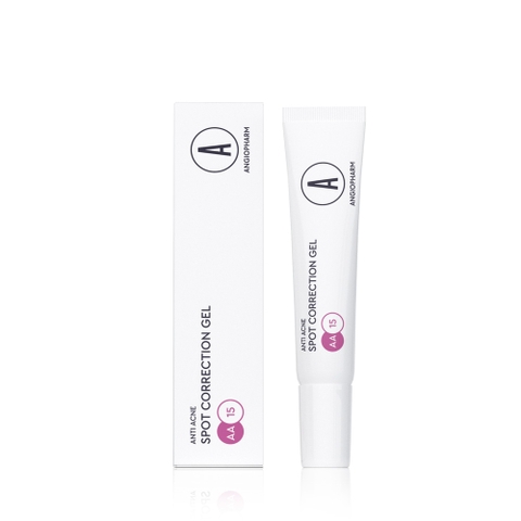 ANGIOPHARM Spot Correction Gel 15ml – Gel chấm hỗ trợ giảm mụn viêm và kiểm soát dầu