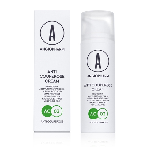 ANGIOPHARM Anti Couperose Cream 50ml – Kem dưỡng hỗ trợ làm dịu da đỏ và chăm sóc da giãn mao mạch
