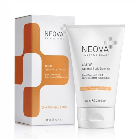 NEOVA ACTIVE OPTIMAL DEFENSE DNA REPAIR ENZYMES + ANTIOXIDANTS SPF43 / KEM CHỐNG NẮNG BẢO VỆ DA DÀNH CHO BODY VÀ MẶT
