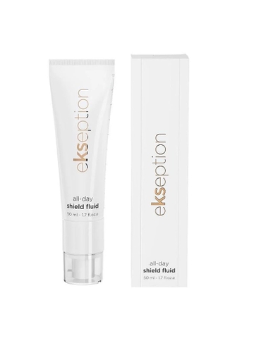 EKSEPTION ALL DAY SHIELD FLUID 50ML / KEM CHỐNG NẮNG PHỔ RỘNG CĂNG BÓNG VÀ TRẺ HÓA LÀN DA ( PHIÊN BẢN MỚI)