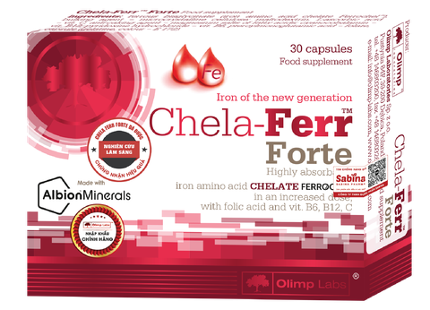 OLIMP LABS CHELA FERR BIO COMPLEX / VIÊN UỐNG BỔ SUNG SẮT CHO BÀ BẦU