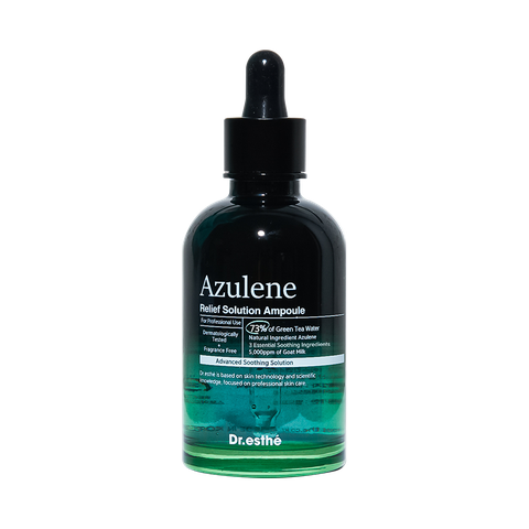 DR.ESTHE AZULENE RELIEF SOLUTION AMPOULE: Tinh Chất Làm Dịu & Kháng Viêm, Phục Hồi Da Mụn, Nhạy Cảm