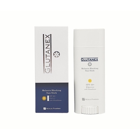 GLUTANEX MELANIN BLOCKING SUN STICK SPF 50+ PA++++ WITH GLUTATHIONE/ LĂN CHỐNG NẮNG GLUTANEX MELANIN BLOCKING SUN STICK SPF 50+ PA++++ WITH GLUTATHIONE( DATE 30/11/2024)
