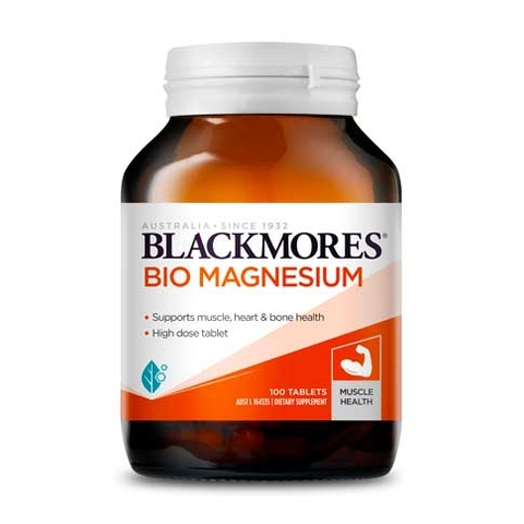 BLACKMORES BIO MAGNESIUM / VIÊN UỐNG MAGIÊ HỖ TRỢ CƠ BẮP