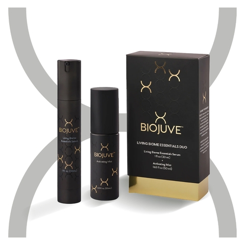 BIOJUVE LIVING BIOME ESSENTIAL DUO / BỘ ĐÔI TRẺ HOÁ DA SINH HỌC: LIVING BIOME ESSENTIAL SERUM & ACTIVATING MIST