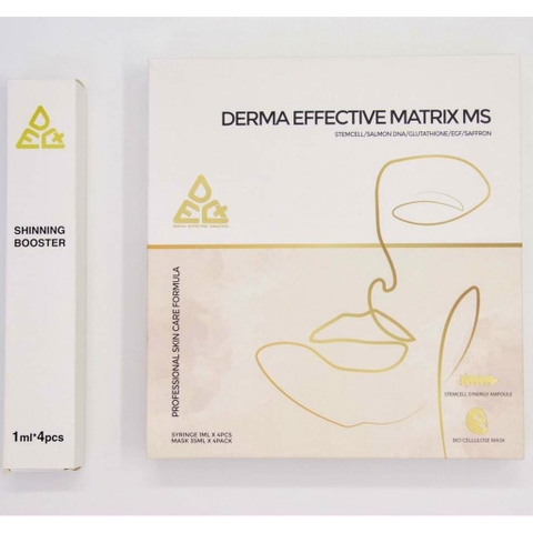 DERMA EFFECTIVE MATRIX MS SET DƯỠNG DA TẾ BÀO GỐC & MẶT NẠ SINH HỌC