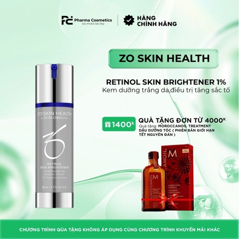 ZO SKIN HEALTH RETINOL SKIN BRIGHTENER 1% / KEM DƯỠNG TRẮNG DA, ĐIỀU TRỊ TĂNG SẮC TỐ 
