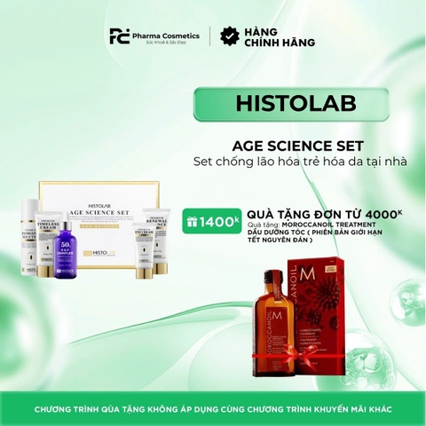HISTOLAB AGE SCIENCE SET / SET CHỐNG LÃO HÓA TRẺ HÓA DA TẠI NHÀ 