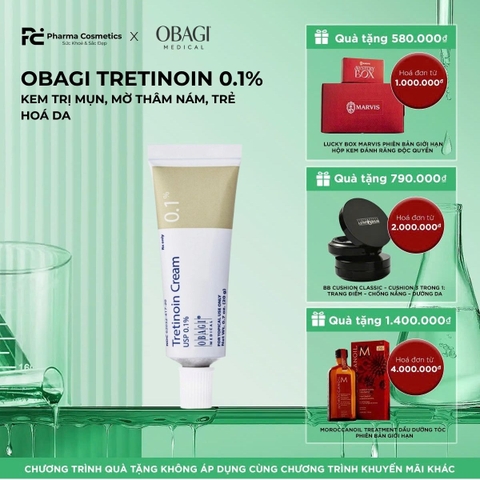 OBAGI TRETINOIN 0.1%/ KEM TRỊ MỤN, MỜ THÂM NÁM, TRẺ HOÁ DA