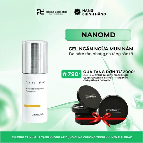 NANOMD CYNTRA ADVANCED PIGMENT CORRECTOR / KEM LÀM SÁNG DA, HỖ TRỢ ĐIỀU TRỊ NÁM ( 20ML)