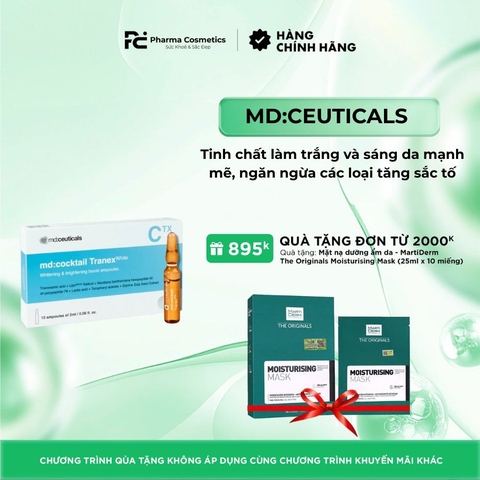 MD:COCKTAIL TRANEX WHITE / Tinh chất làm trắng và sáng da mạnh mẽ, ngăn ngừa các loại tăng sắc tố với Axit Tranexamic và Retinol LipoSphere