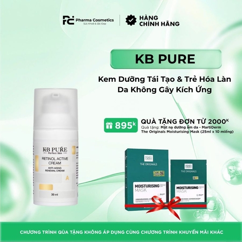 KB PURE RETINOL ACTIVE CREAM: Kem Dưỡng Tái Tạo & Trẻ Hóa Làn Da Không Gây Kích Ứng