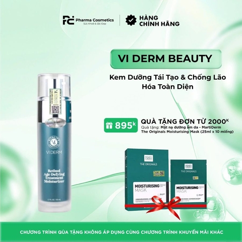 VI DERM RETINOL AGE-DEFYING TREATMENT MOISTURIZER: Kem Dưỡng Tái Tạo & Chống Lão Hóa Toàn Diện