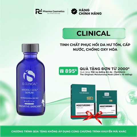 IS CLINICAL HYDRA-COOL SERUM 60ML/ TINH CHẤT PHỤC HỒI DA HƯ TỔN, CẤP NƯỚC, CHỐNG OXY HÓA VÀ NGĂN NGỪA MỤN