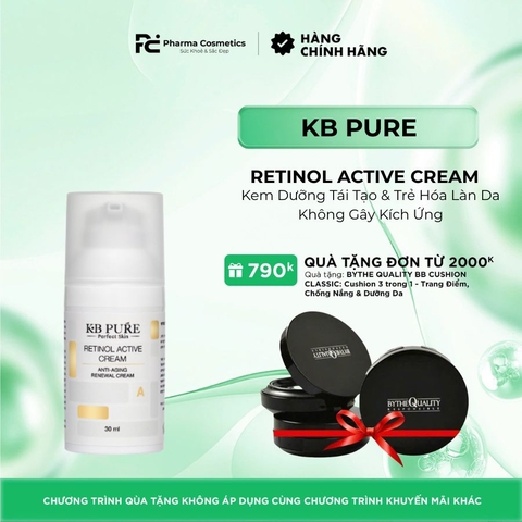 KB PURE RETINOL ACTIVE CREAM: Kem Dưỡng Tái Tạo & Trẻ Hóa Làn Da Không Gây Kích Ứng