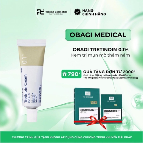 OBAGI TRETINOIN 0.1%/ KEM TRỊ MỤN, MỜ THÂM NÁM, TRẺ HOÁ DA