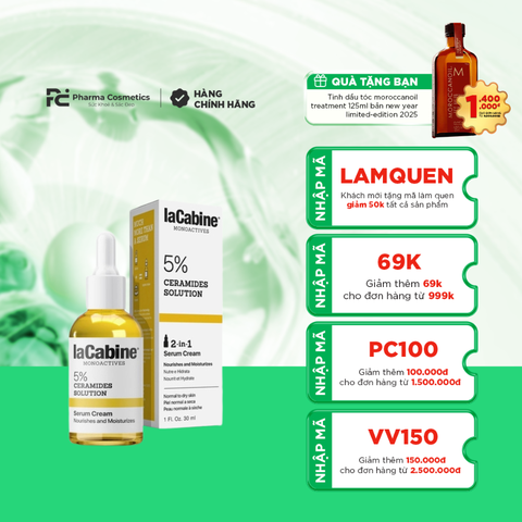 LACABINE 5% CERAMIDES SOLUTION SERUM CREAM / KEM SERUM TĂNG CƯỜNG HÀNG RÀO BẢO VỆ DA
