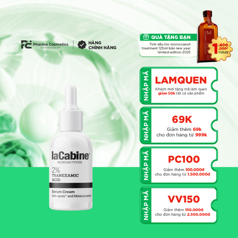 LACABINE 2% TRANEXAMIC ACID SERUM CREAM / KEM SERUM ĐẶC TRỊ NÁM SÁNG DA