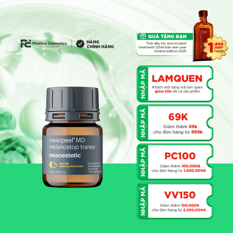 MESOPEEL MD MELANOSTOP TRANEX / PEEL ĐIỀU TRỊ SẮC TỐ CHUYÊN SÂU