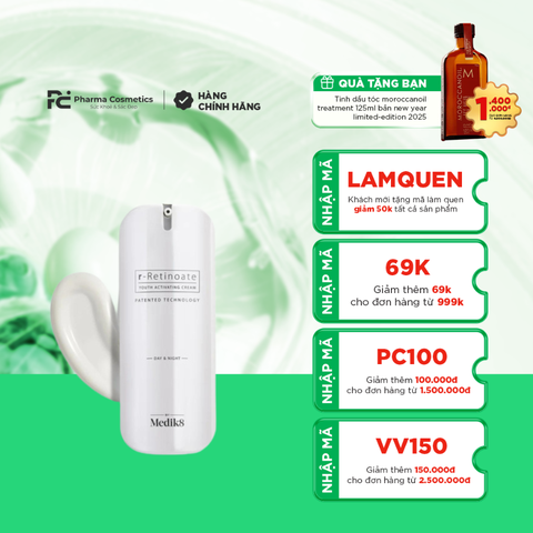 MEDIK8 r-Retinoate® Day & Night: Tinh Chất Tái Tạo Da Chuyên Sâu, Mang Lại Làn Da Tươi Trẻ Bất Kể Ngày Đêm