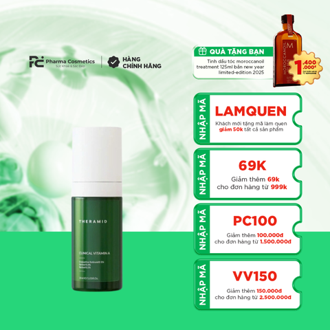 THERAMID CLINICAL VITAMIN A / SERUM ĐẶC TRỊ LÃO HÓA VỚI NỒNG ĐỘ VITAMIN A CAO